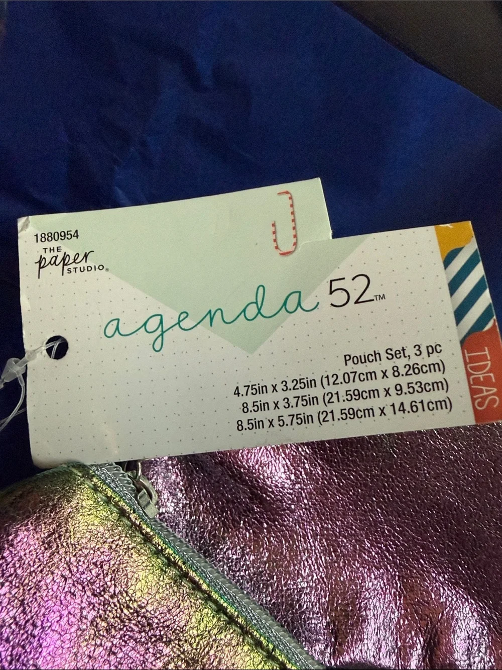 The paper studio agenda 52 pouch set 3CT - new w/tag